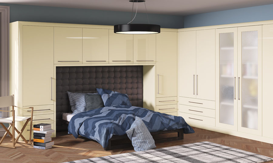 Bella High Gloss Cream Venice Bedroom