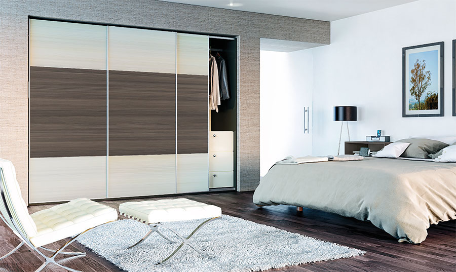 Glidor Avola Cream Avola Flint Grey Bedroom