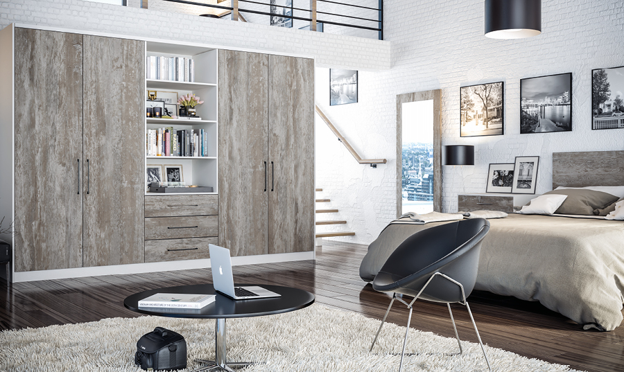 Zurfiz Driftwood Light Grey Bedroom