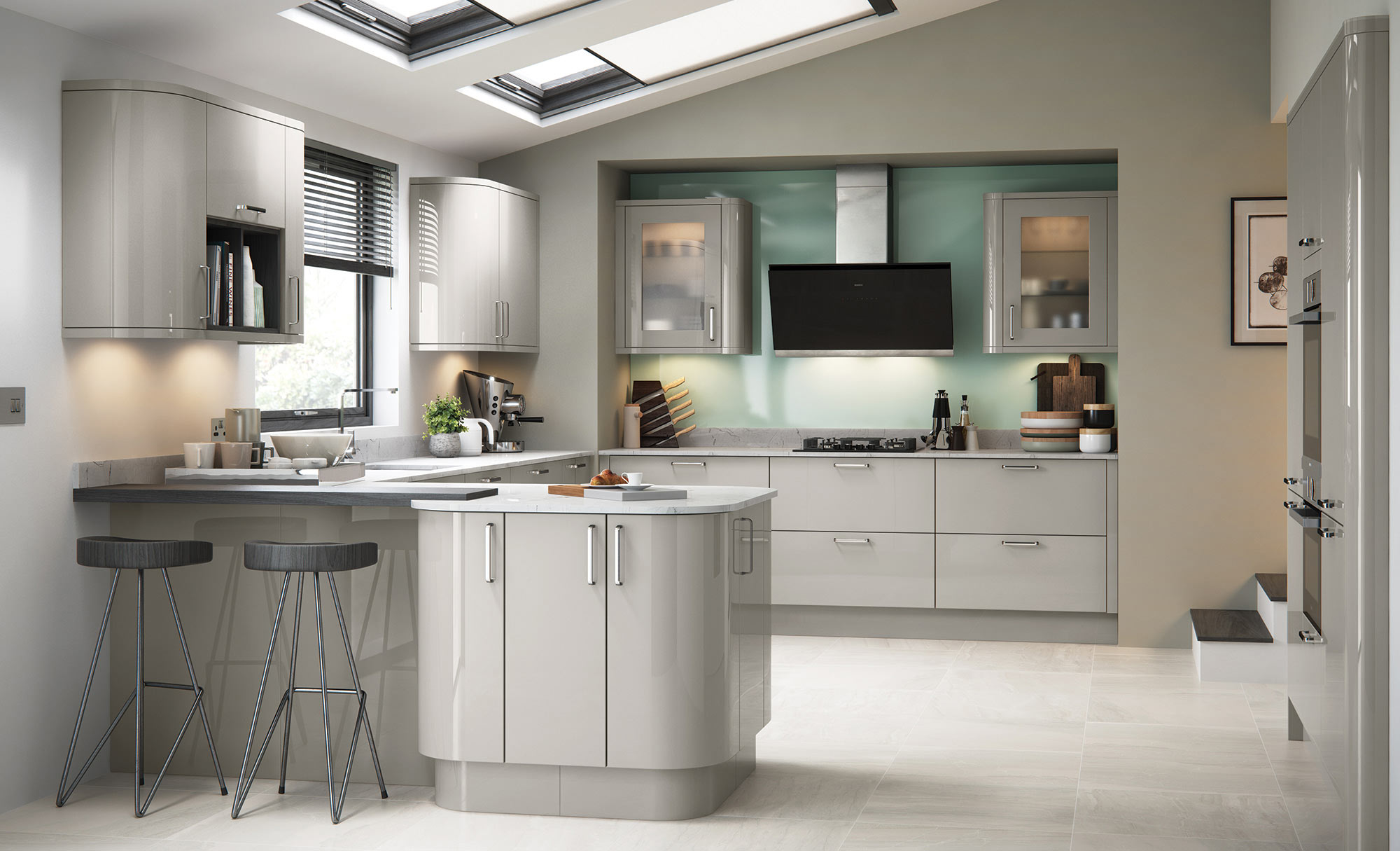 Uform Zola Gloss Cashmere Kitchen