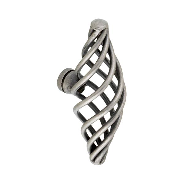 Knob Basketweave T-Shape, 74mm Long