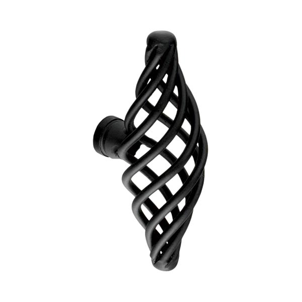 Knob Basketweave T-Shape, 74mm Long